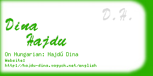 dina hajdu business card