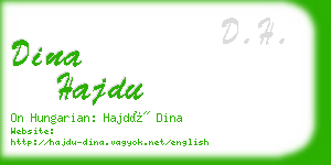 dina hajdu business card